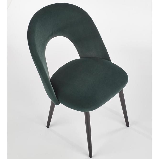 Krzesło  K384 Velvet/Metal C. Zielony