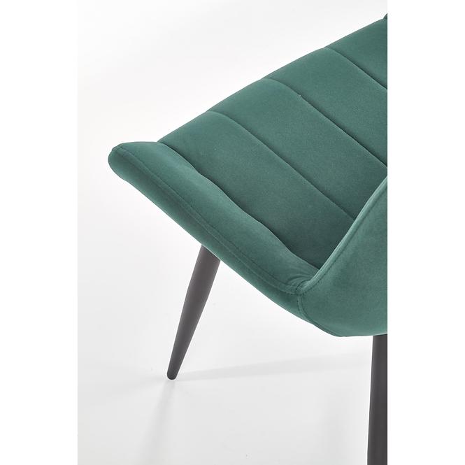 Krzesło  K388 Velvet/Metal C. Zielony