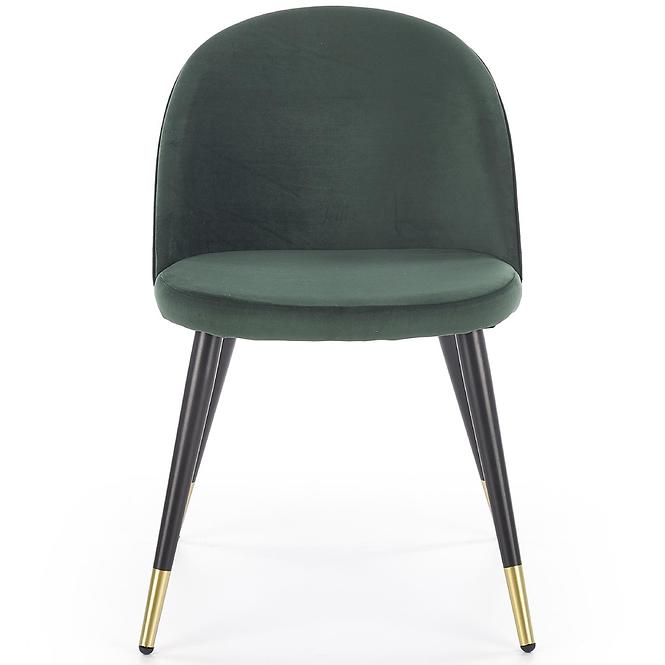 Krzesło  K315 Velvet/Metal C. Zielony