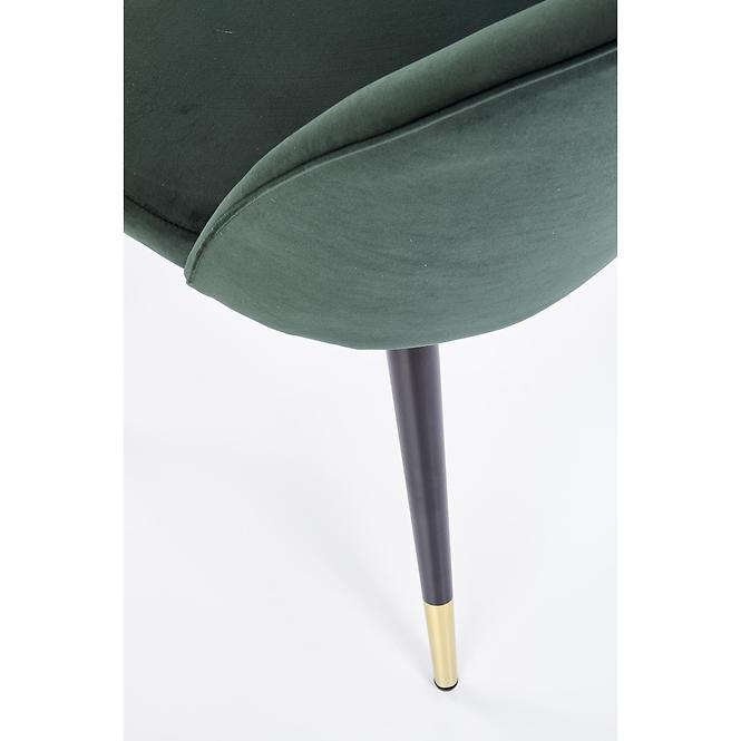 Krzesło  K315 Velvet/Metal C. Zielony