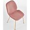 Krzesło  K381 Velvet/Chrom Różowy/Złoty,4