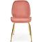 Krzesło  K381 Velvet/Chrom Różowy/Złoty,5