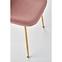 Krzesło  K381 Velvet/Chrom Różowy/Złoty,9
