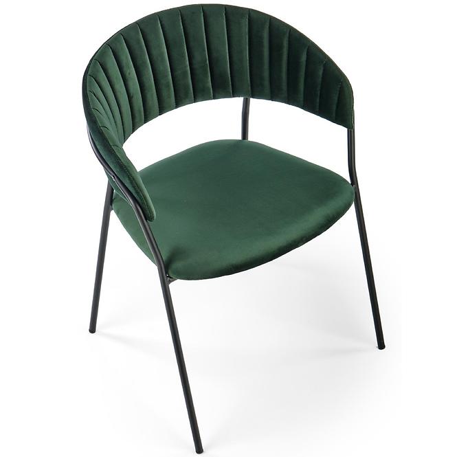 Krzesło K426 Velvet/Metal C. Zielony