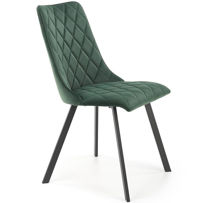 Krzesło K450 Velvet/Metal C. Zielony