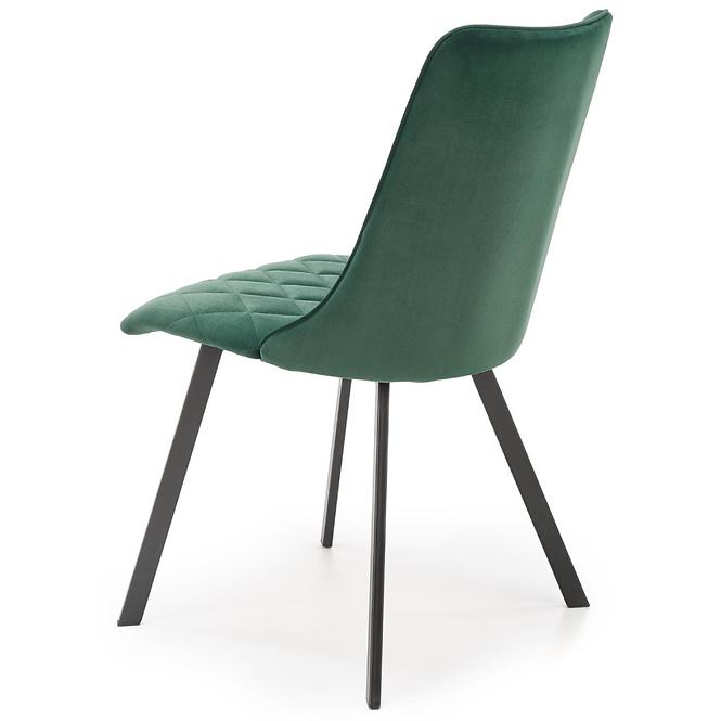 Krzesło K450 Velvet/Metal C. Zielony
