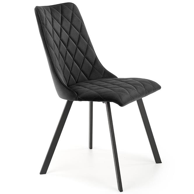 Krzesło K450 Velvet/Metal Czarny