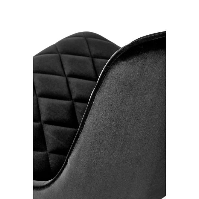 Krzesło K450 Velvet/Metal Czarny