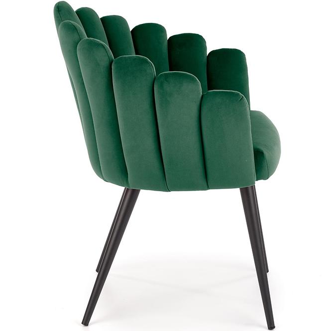 Krzesło K410 Velvet/Metal C. Zielony
