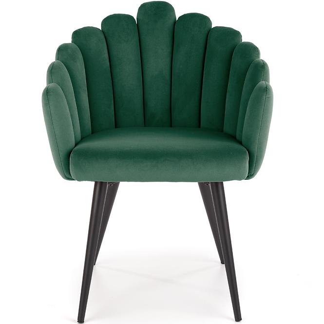 Krzesło K410 Velvet/Metal C. Zielony