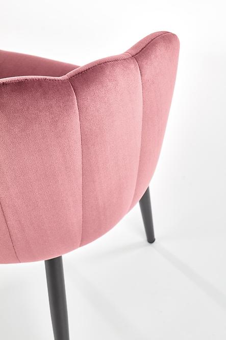 Krzesło K386 Velvet/Metal Różowy
