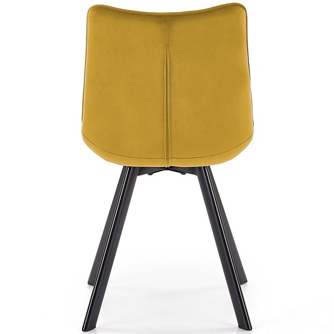 Krzesło K332 Velvet/Metal Żółty