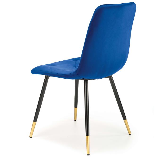 Krzesło K438 Velvet/Metal Granatowy