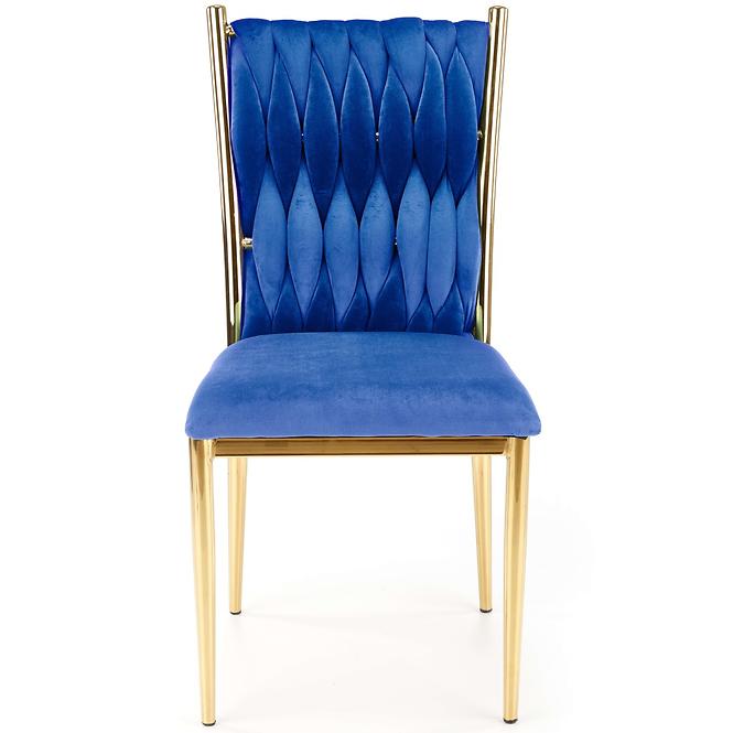 Krzesło K436 Velvet/Chrom Granat/Złoty