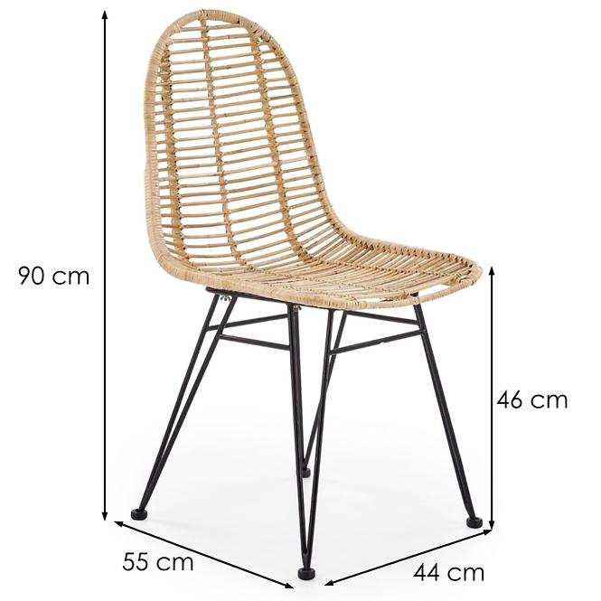 Krzesło K337 Rattan/Metal Natural
