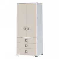 Szafa 2D3S Kiki G23-BE/KI-01 white/sand