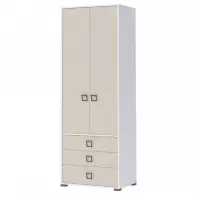Szafa 2D3S Kiki P23-BE/KI-01 white/sand