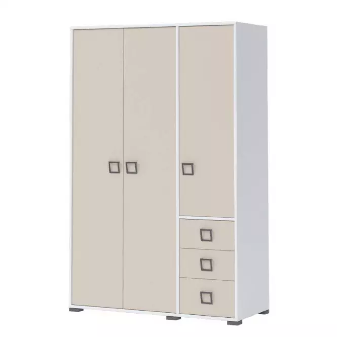 Szafa 3D3S Kiki G33-BE/KI-01 white/sand