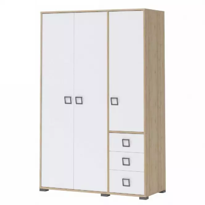 Szafa 3D3S Kiki G33-BK/KI-15 beech/white