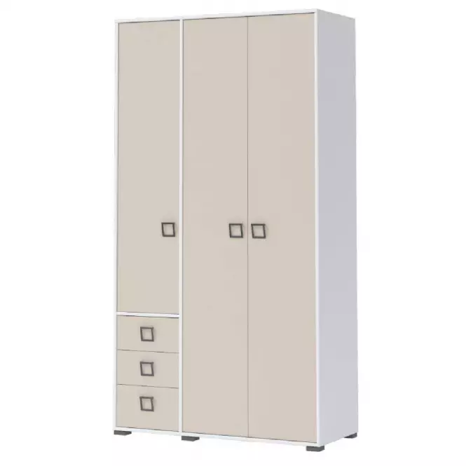 Szafa 3D3S Kiki P33-BE/KI-01 white/sand