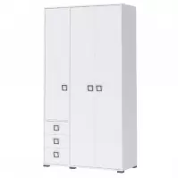Szafa 3D3S Kiki P33-BE/KI-15 white/white