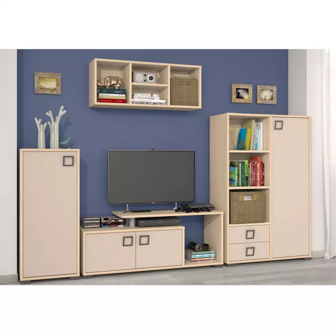 Szafa 3D3S Kiki P33-BK/KI-01 beech/sand