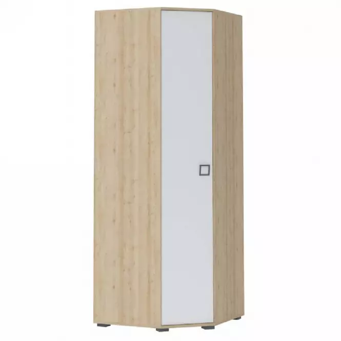 Szafa narożna 3D3S Kiki PUG-BK/KI-15 beech/white
