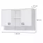 Szafka wisząca Kiki MRS-BE/KI-15 white/white,2