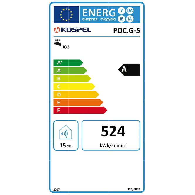 Elektryczny ogrzewacz wody POC.G-5 Luna 5 l / 2 kW nadumywalkowy Inox ciśnieniowy