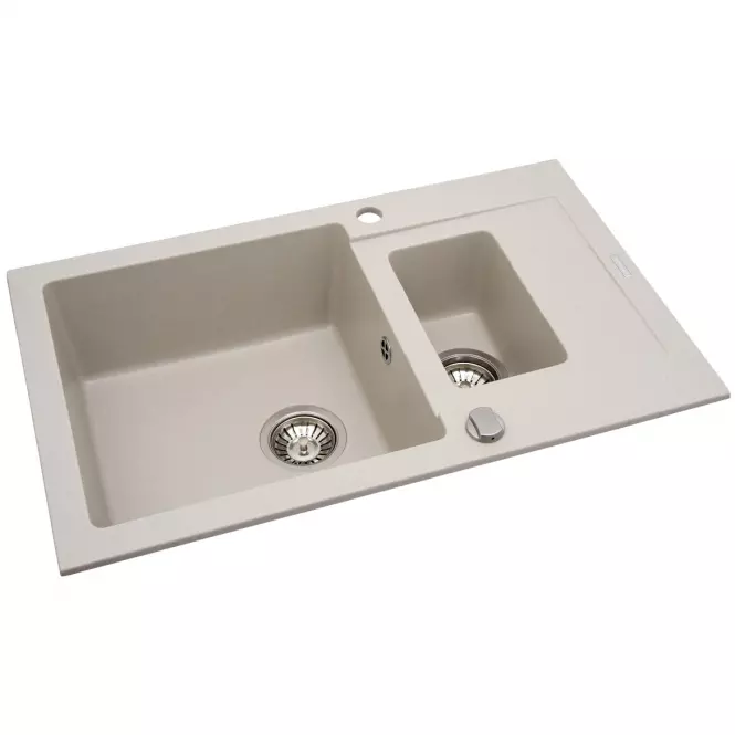 Zlew Sparta Plus (78x48) 1½B 1D beż piaskowy