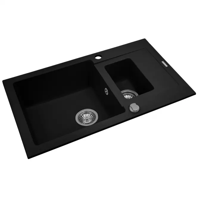 Zlew Sparta Plus (78x48) 1½B 1D karbon