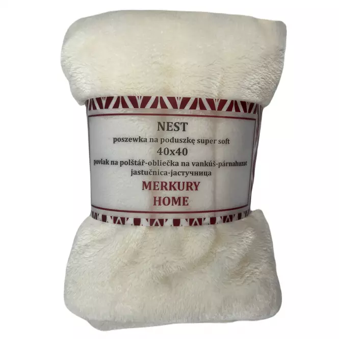 Poszewka super soft Nest 40x40 Merkury Home ecru