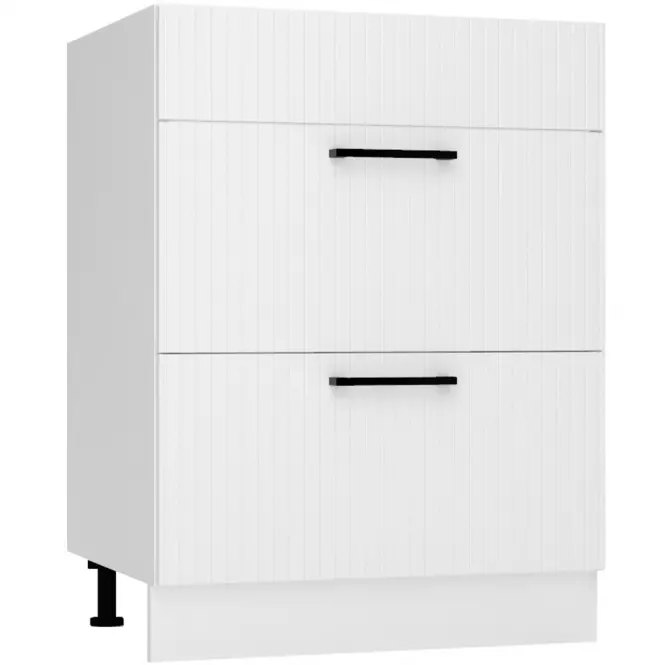 Szafka kuchenna Kate d60pc s/2 zasl biały groszek