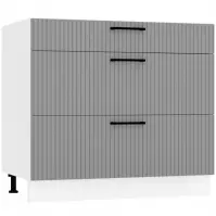 Szafka kuchenna Kate d90pc s/3 szary mat
