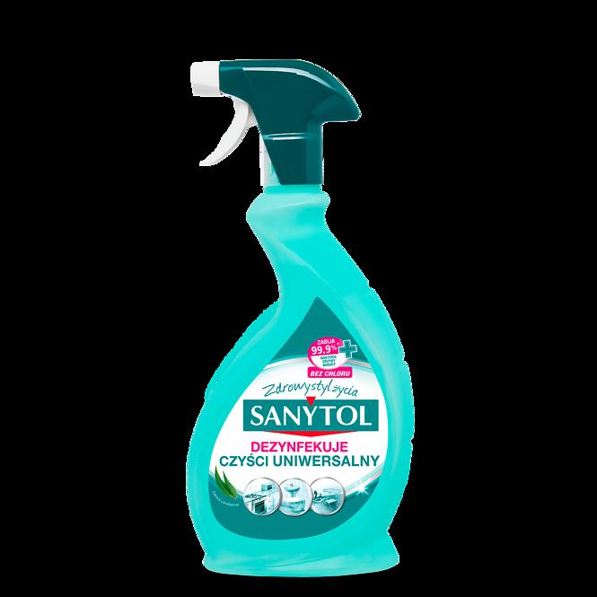 SANYTOL Spray uniwersalny do czyszczenia i dezynfekcji o zapachu eukaliptusa 500 ml