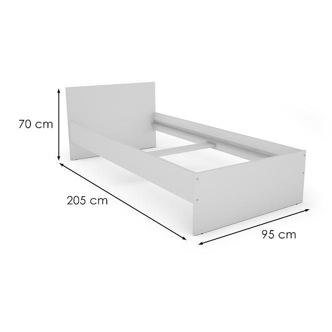 Łóżko Alan 90X200 białe