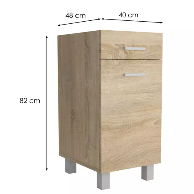 Szafka kuchenna Lucjan 40D1F1S,2
