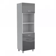 Szafka kuchenna Lucjan 60KPM 2F 2100 LUX czarny