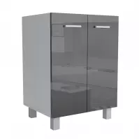 Szafka kuchenna Lucjan 60D 2F LUX czarny