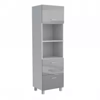 Szafka kuchenna Lucjan 60KPM 1F2S 2100 LUX szary