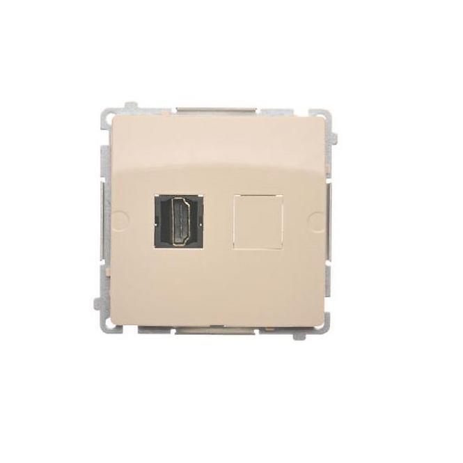 BMGHDMI.01/12 GNIAZDO HDMI POJEDYNCZE BEŻ