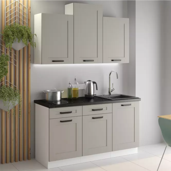 Szafka kuchenna Luna claygrey/biały 40GS-90 1F,4