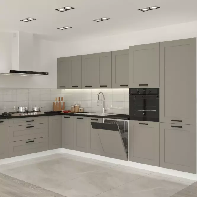 Szafka kuchenna Luna claygrey/biały 40GS-90 1F,7