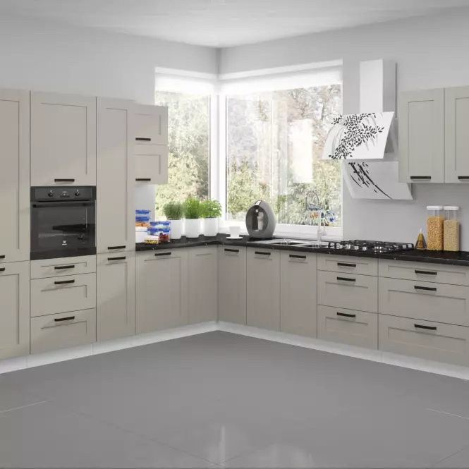 Szafka kuchenna Luna claygrey/biały 40GS-90 1F,8