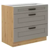 Szafka kuchenna Luna claygrey/artisan 80D 3S BB