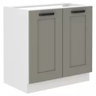 Szafka kuchenna Luna claygrey/biały 80ZL 2F BB