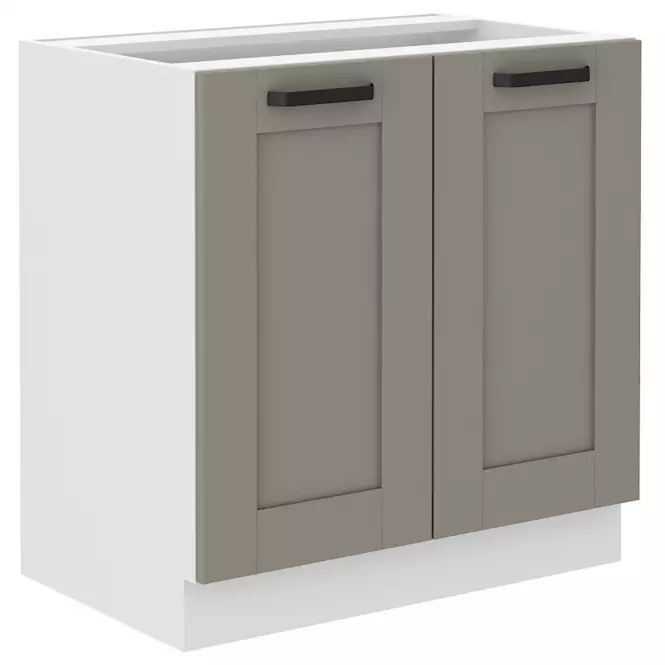 Szafka kuchenna Luna claygrey/biały 80D 2F BB