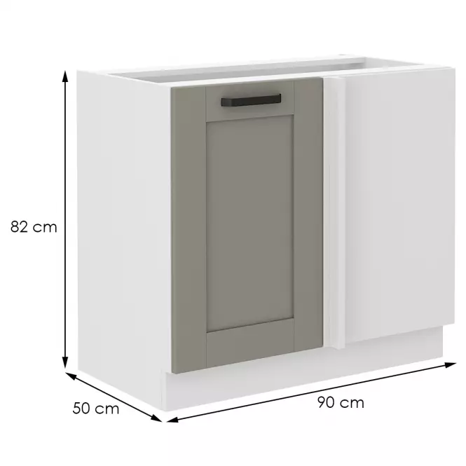 Szafka kuchenna Luna claygrey/biały 105 ND 1F BB