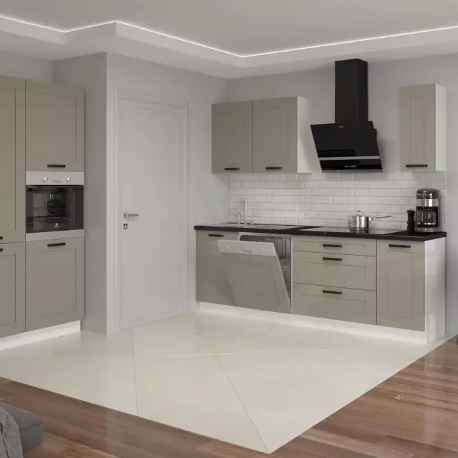 Szafka kuchenna Luna claygrey/biały 60D 1F BB