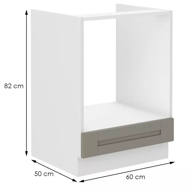 Szafka kuchenna Luna claygrey/biały 60DG BB